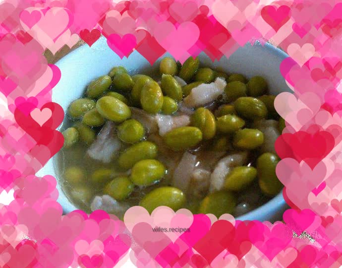 Simple and nutritious edamame steamed pork-pregnant women can also eat it
