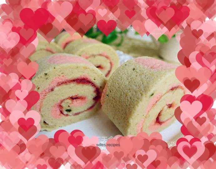 Make something related to Apple 6--painted small apple cake roll