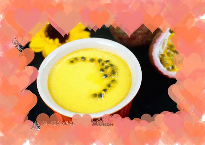 Passion fruit pudding