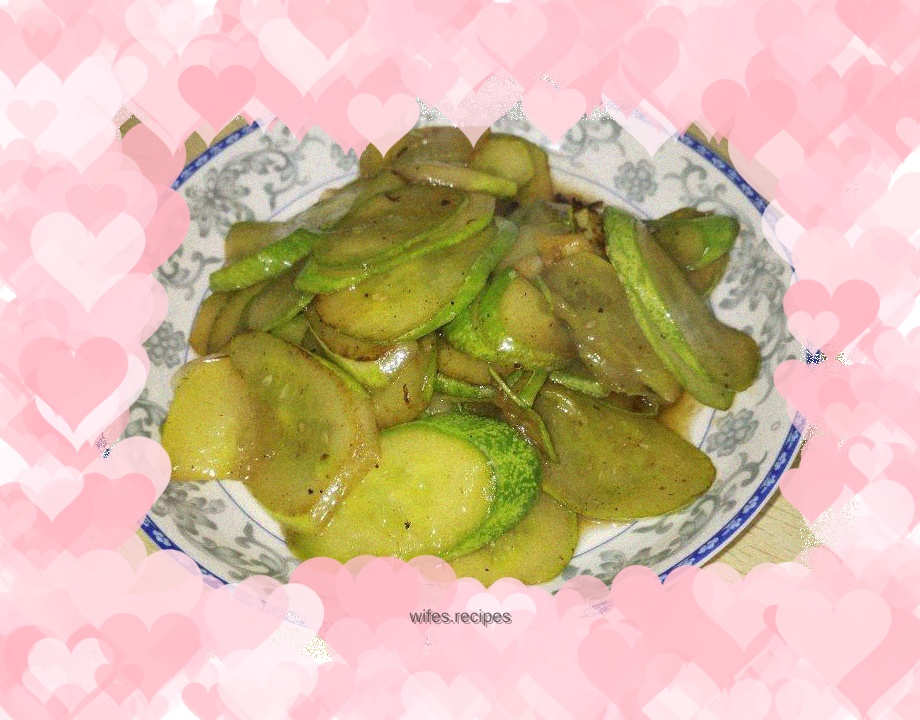 Fried cucumber