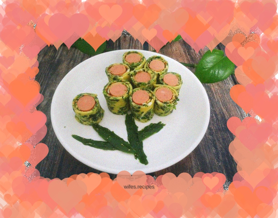 Spinach Egg Roll