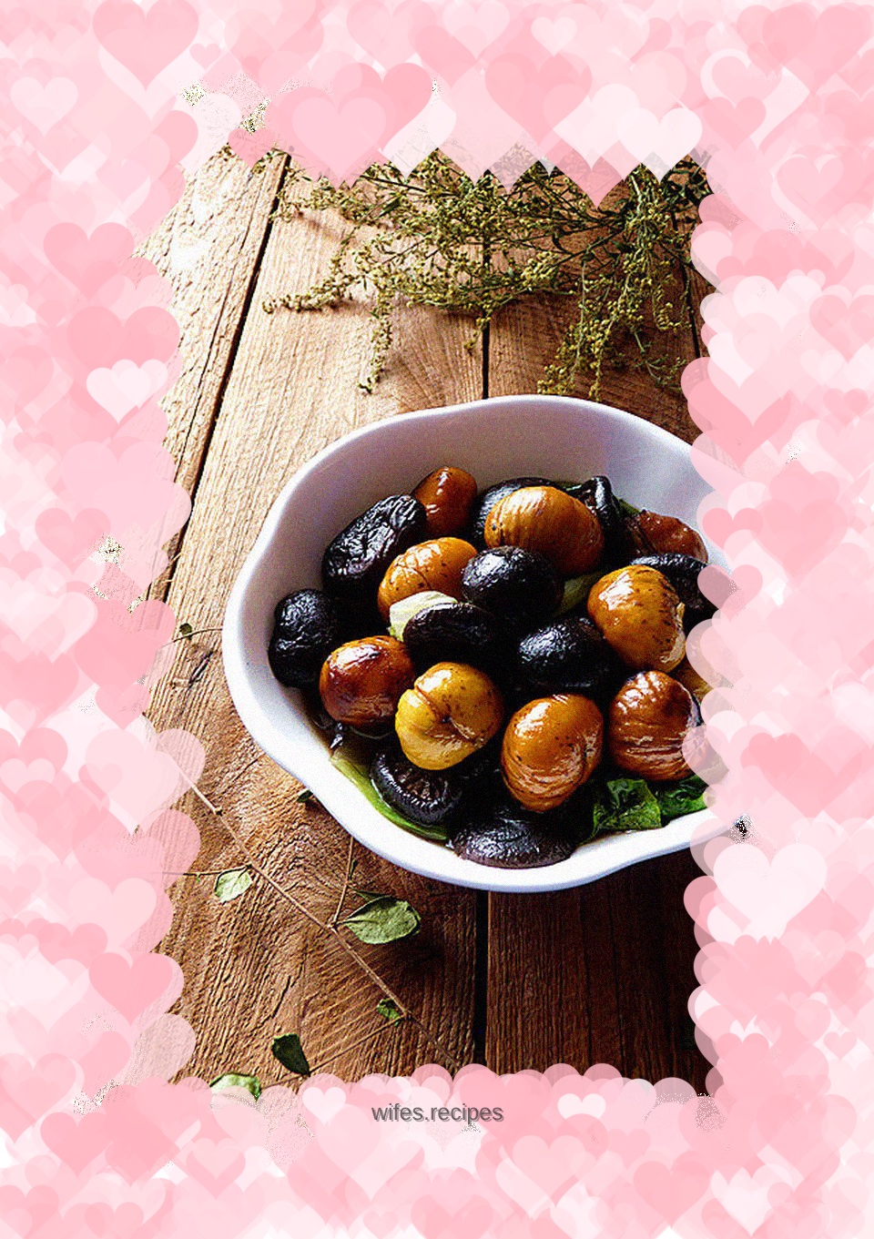 Boiled Chestnut Mushrooms