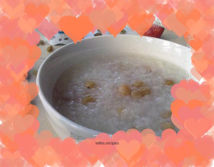Raisin porridge