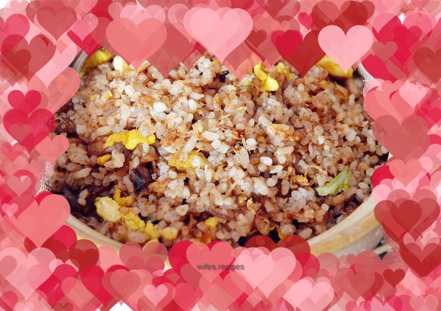 Pork floss fried rice