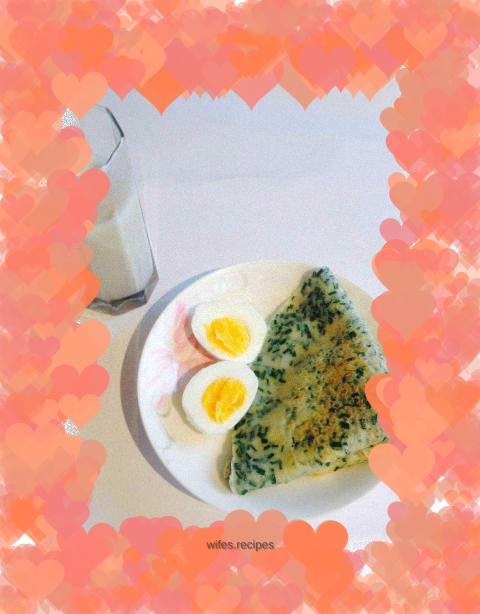 Chive egg pancake