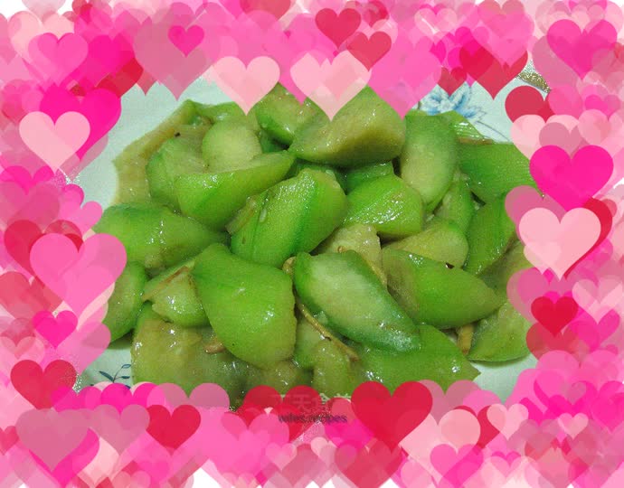 Stir-fried loofah
