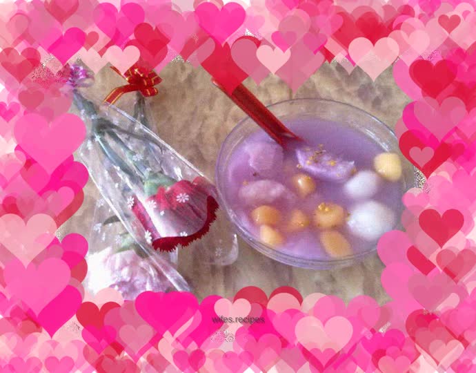 Three-color winter solstice glutinous rice balls