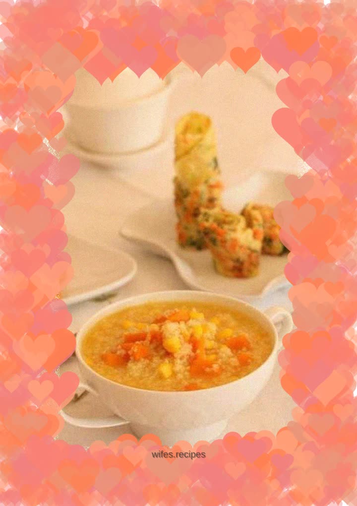 Delicious golden porridge