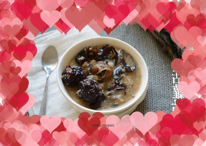 Wild rice double black porridge