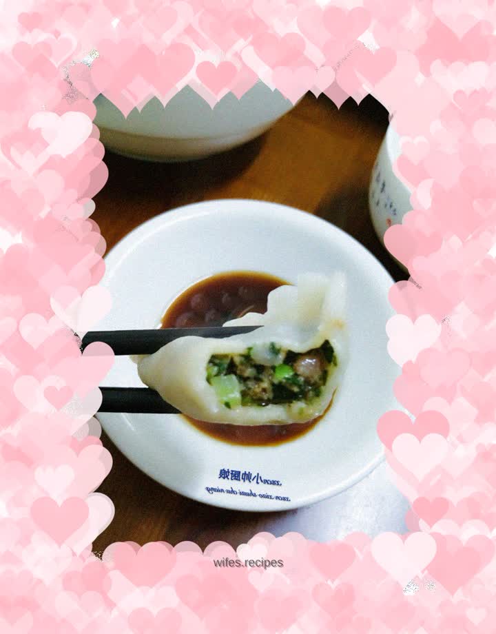 Dandelion Spinach Beef Dumplings