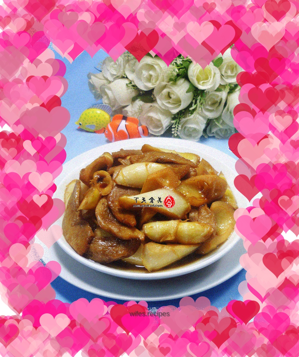 Braised bamboo shoots with soy protein