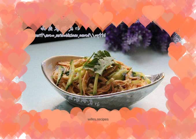 Cold Shredded Chicken and Enoki Mushrooms