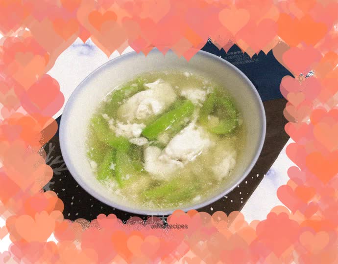 Hibiscus and Luffa Soup