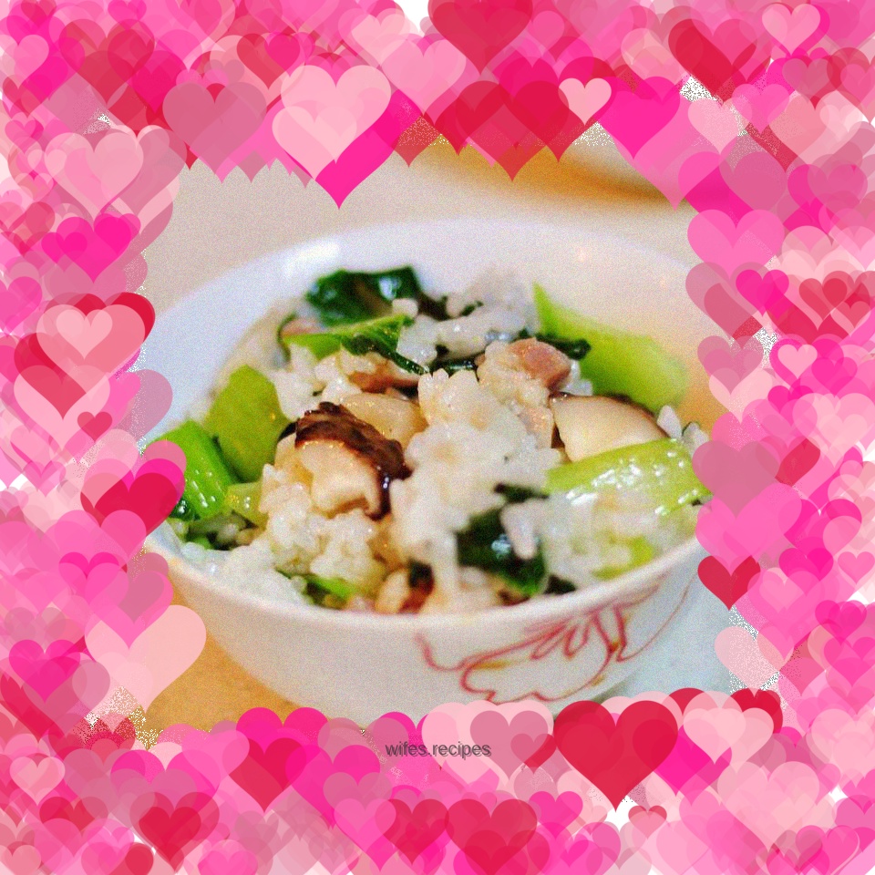 Bacon and vegetable rice