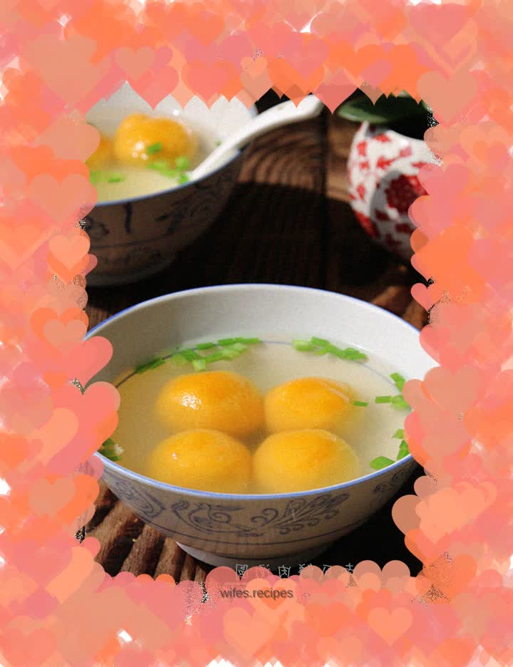 Pumpkin meat glutinous rice balls