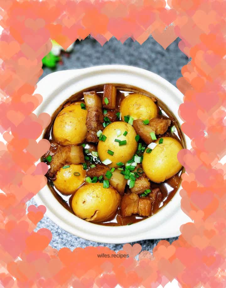 Pork belly and stewed eggs