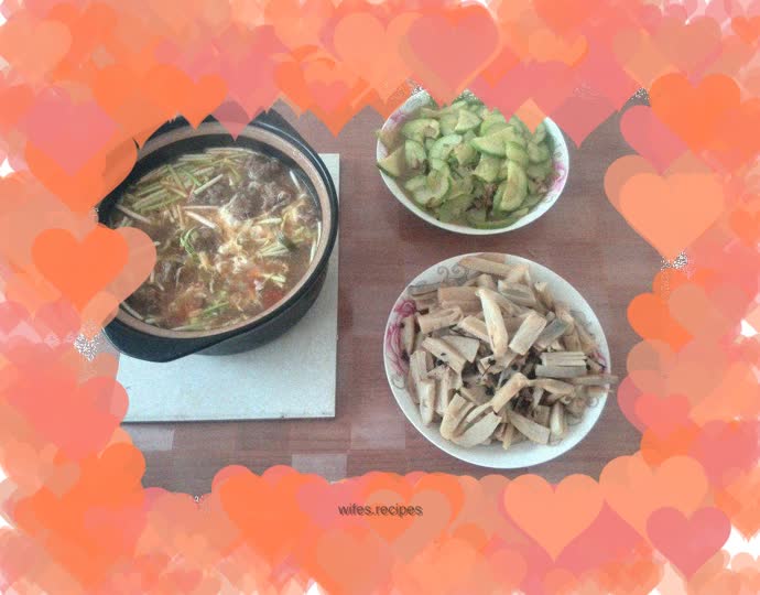 Meatball and egg soup