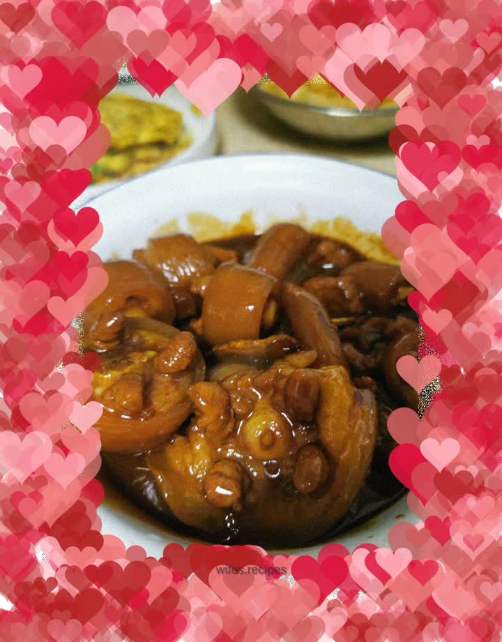 Braised pig tail