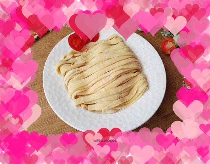 Hand-rolled cornmeal and egg noodles
