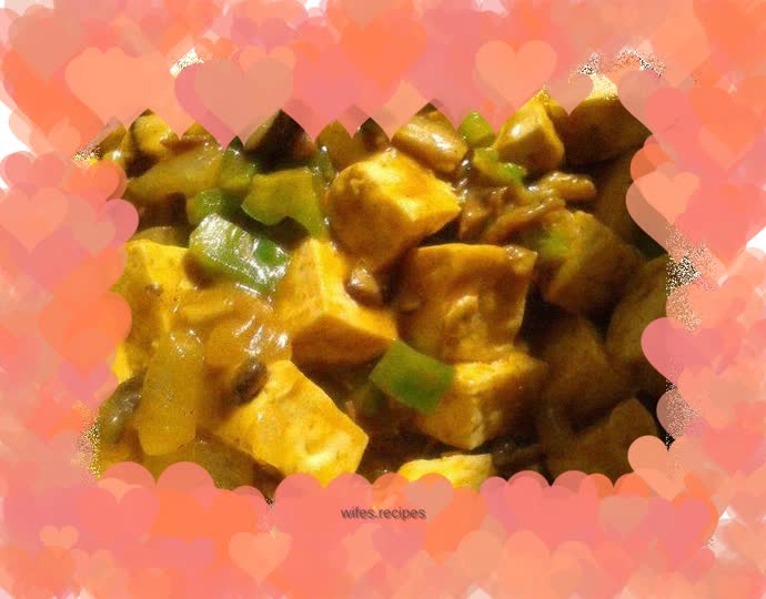 Curry tofu – weight loss menu