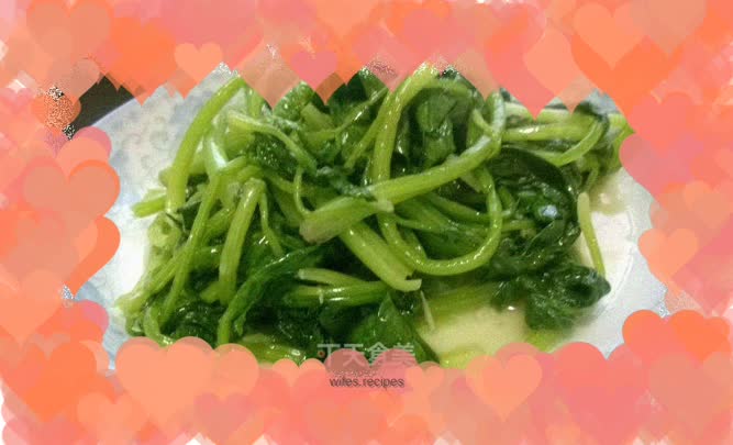 Delicious garlic flavor - garlic spinach