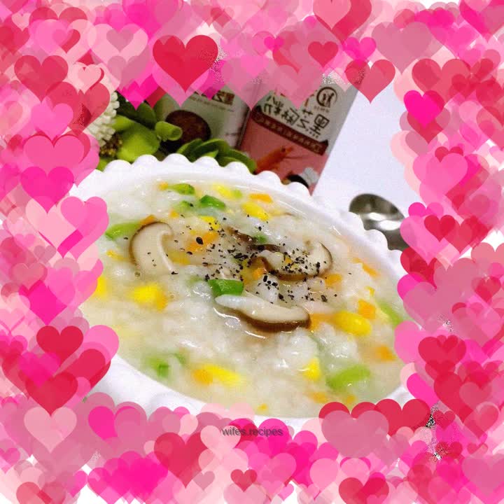 Garden vegetable porridge