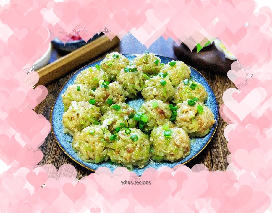 Steamed radish balls