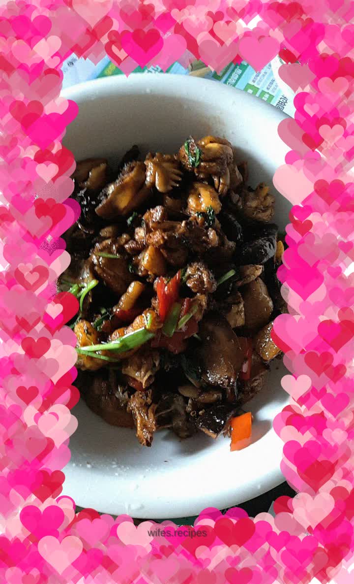 Fried Chicken with Mushrooms