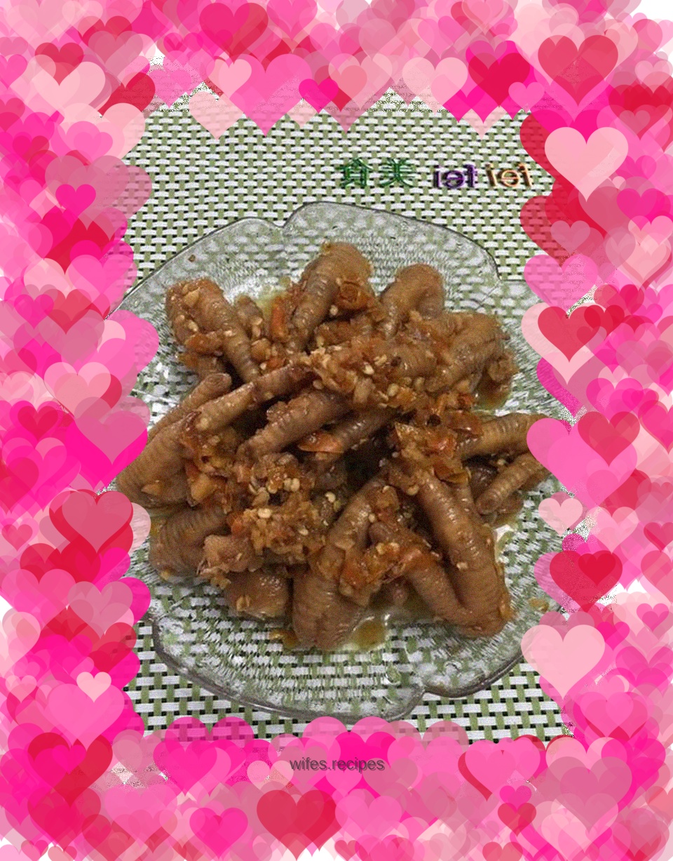 Cold Chicken Feet with Chopped Pepper