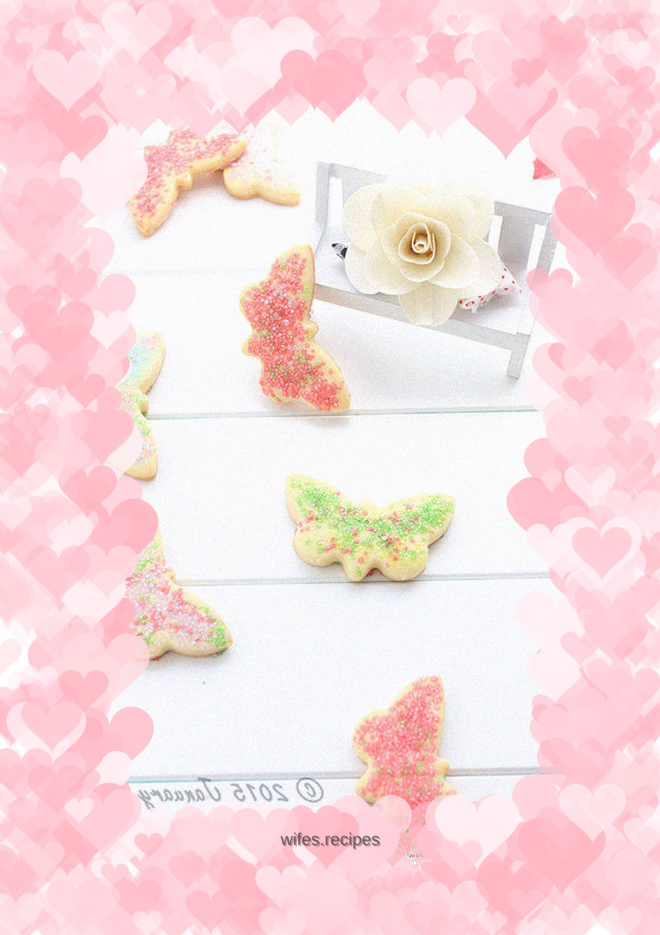 Colorful Butterfly Biscuits