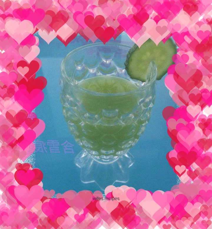 Cucumber and pear drink