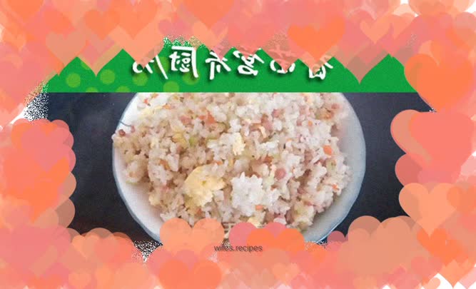 The third day of school, egg fried rice