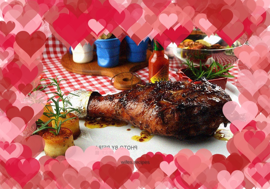 The ultimate Christmas dish for two, roasted turkey legs