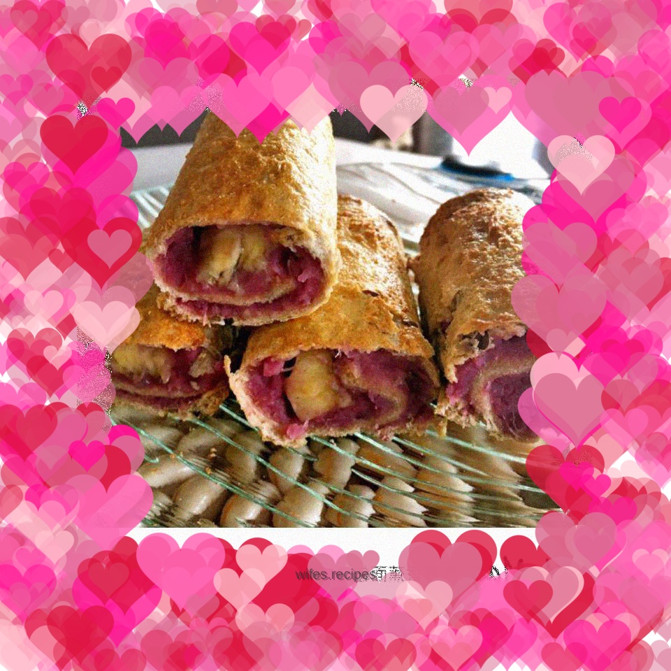 Purple Sweet Potato Banana Rolls
