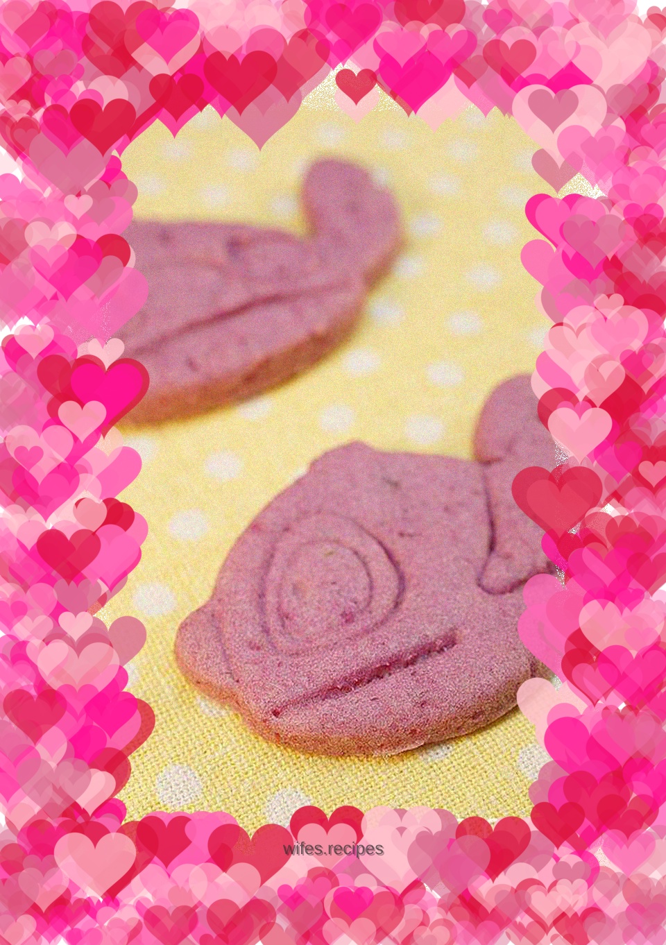 Healthy purple sweet potato cookies without additives