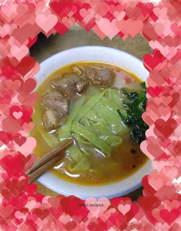 Zhuhou Lamb Spinach Noodles