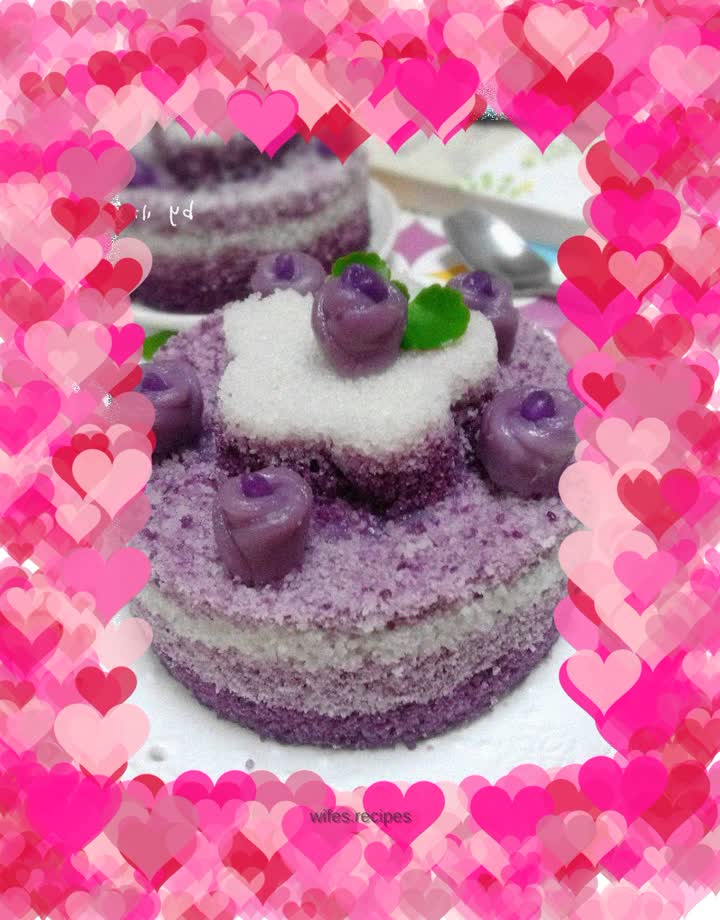 Little Flower Purple Sweet Potato Pancake—Chinese snacks can also be elegant and beautiful