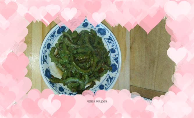 Fried bitter gourd