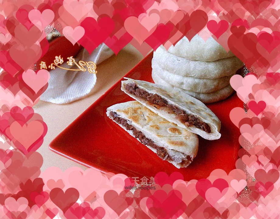 Red bean pancake
