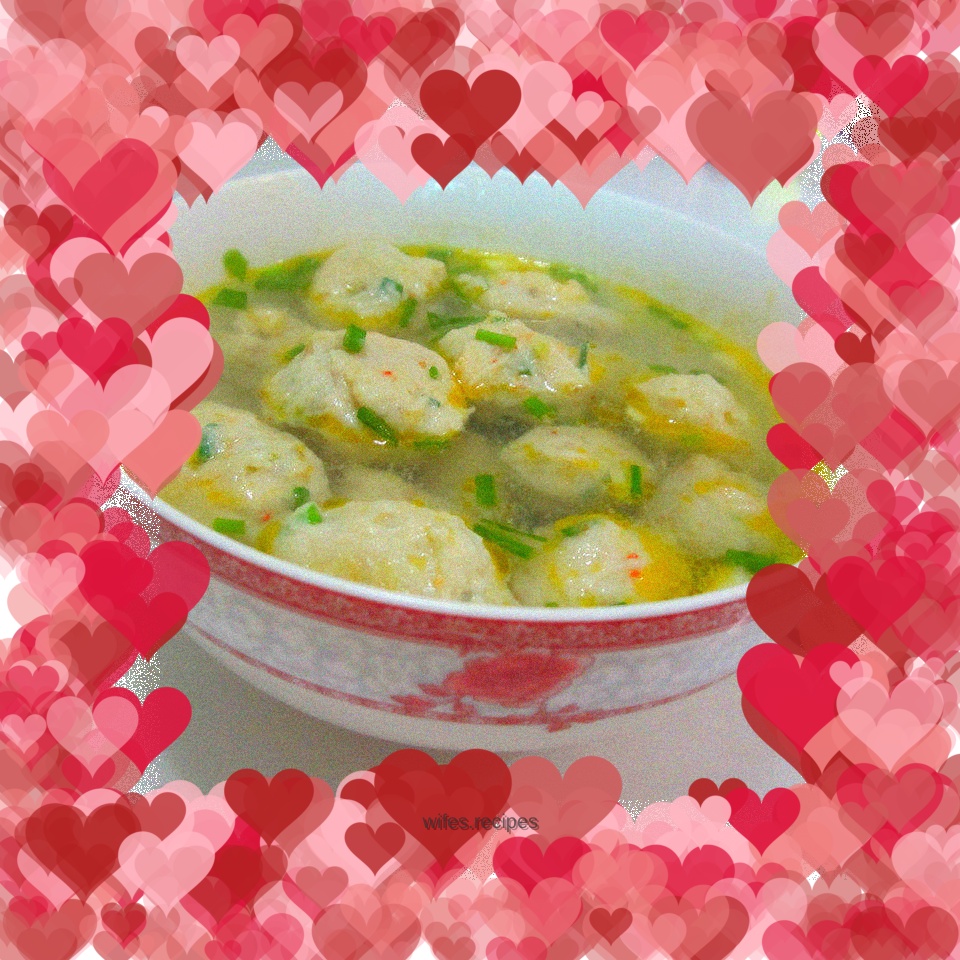 Fish meatballs with chives