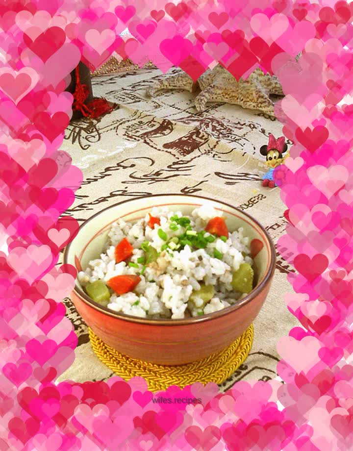 Seasonal vegetable braised rice