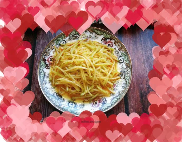 Chayote with red oil