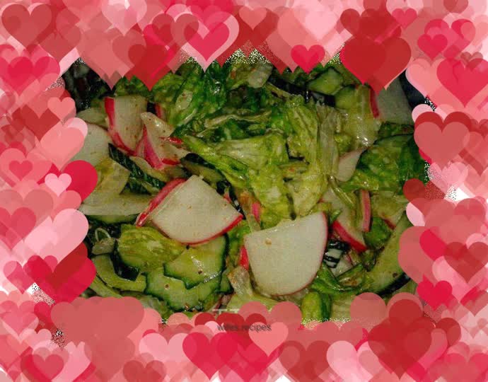 Roasted sesame vegetable salad