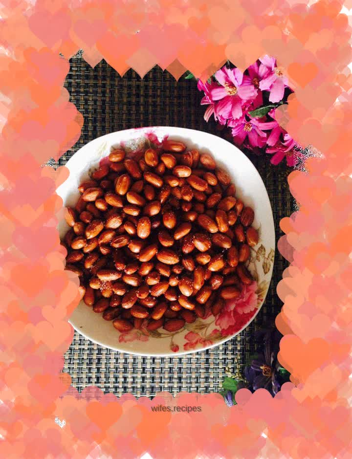 Microwave fried peanuts