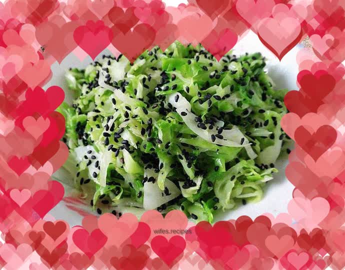 Black sesame cabbage