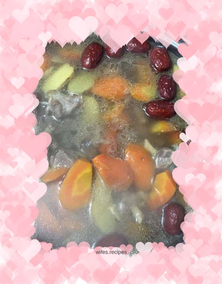 Lamb chops stewed with carrots