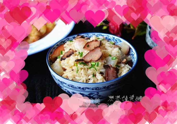 Pork rice with radish sauce