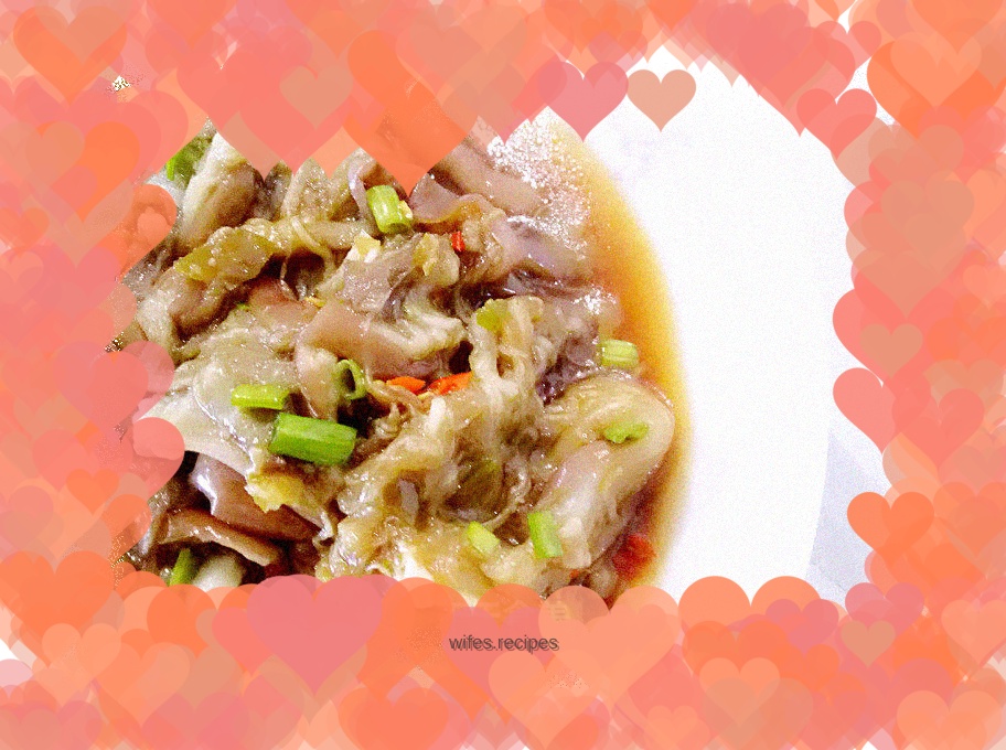 Lazy version of hand-shredded eggplant