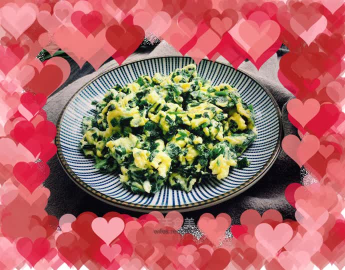 Chives and eggs