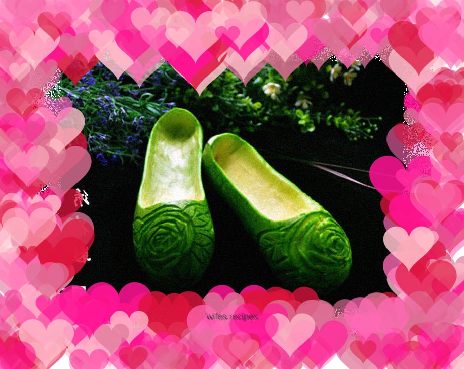 How to use zucchini to make embroidered shoes